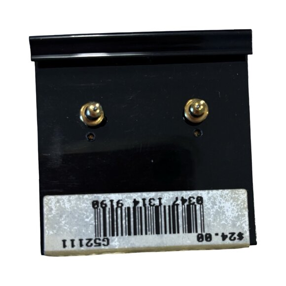 Monet Pearl Rhinestone Goldtone Earrings NWT Vintage 80s Statement  Quality - Picture 4 of 6